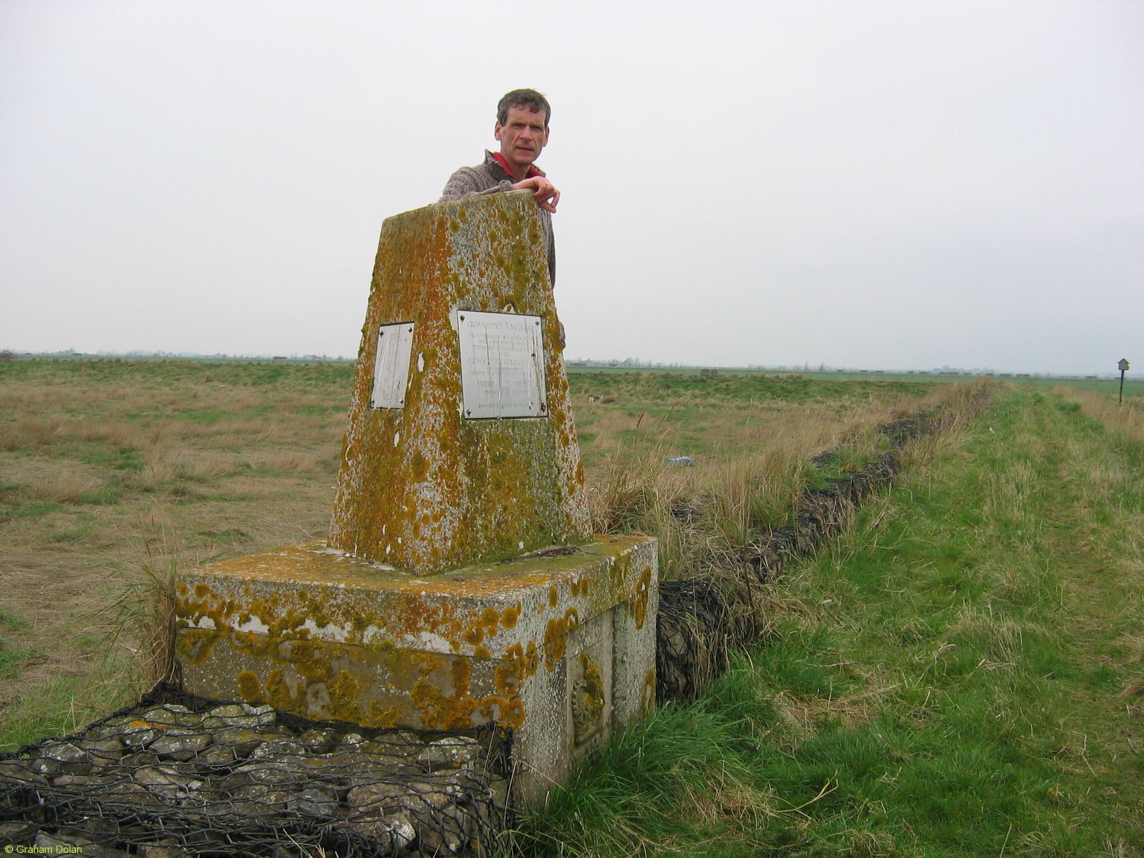 Greenwich Meridian Marker; England; East Yorkshire; Sunk Island